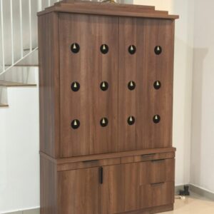 KNAL403 4' INDIAN ALTAR (WALNUT)+DOOR-JVVV