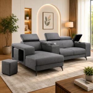 L Shape Sofa with stool