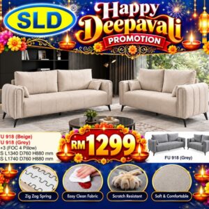 FU918 GREY SOFA 2+3 SEATER