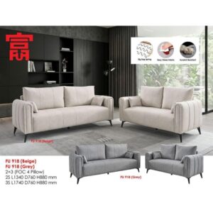 FU918 GREY SOFA 2+3 SEATER