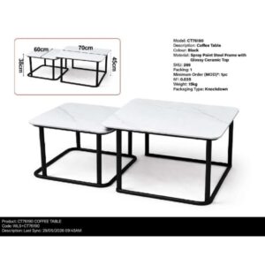 COFFEE TABLE / SQUARE TABLE / 2 IN 1