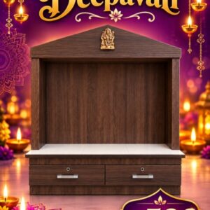 4ft Modern Home Prayer Altar Cabinet with Storage – 121cm