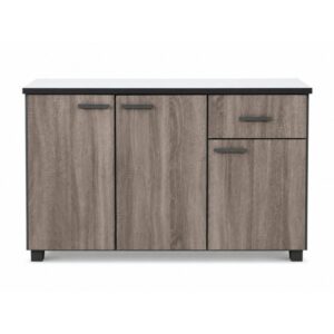 4 LOW CABINET (3D) OAK / ALMARI DAPUR : DIMENSION : L (190) X W (45) X H (90)