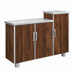 4ft gas Cabinet Brown Wood Grain Kitchen Cabinet Malaysia