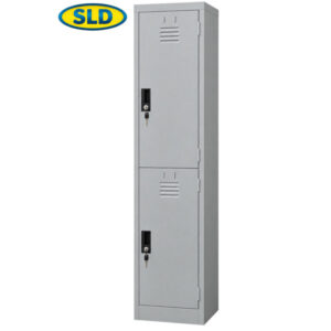 SLD Small 2 Compartment Steel Locker Cabinet 183cm