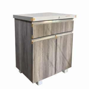 Coway rack 75cm Grey Wood Grain Kitchen Cabinet with Storage Malaysia