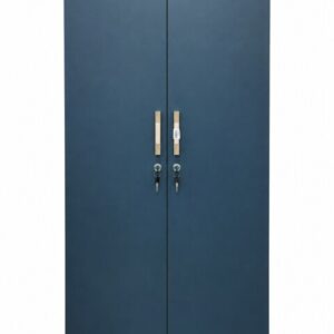 KN523 2 Door Wardrobe With Shelves -Aqua blue A+B