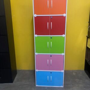 10 Door Colourful Lockable Storage Cabinet – 188cm Tall