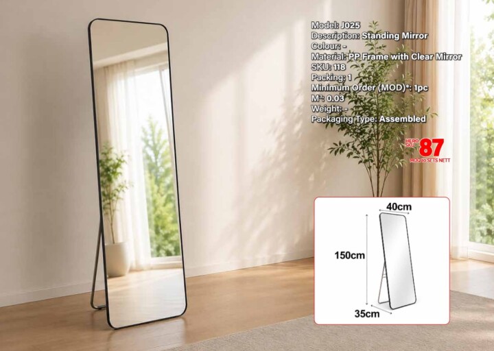 J025 STANDING MIRROR