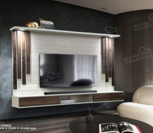 ST-TV0022 Modern 180cm TV Wall Cabinet White & Walnut Design